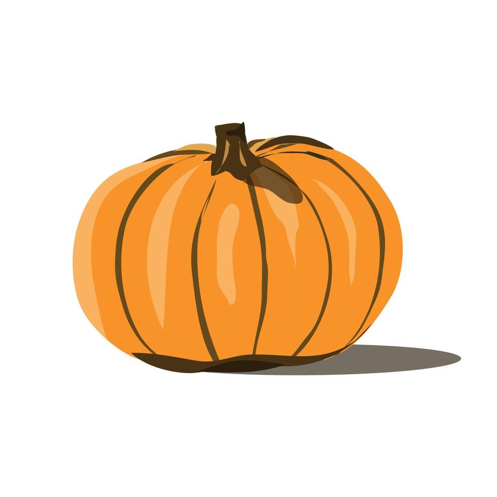 auyama which translates as West Indian pumpkin clipart or halloween pumpkin isolated on white background vector