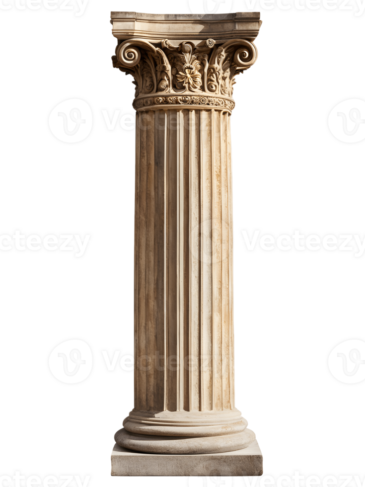 Antique Column isolated on transparent background png