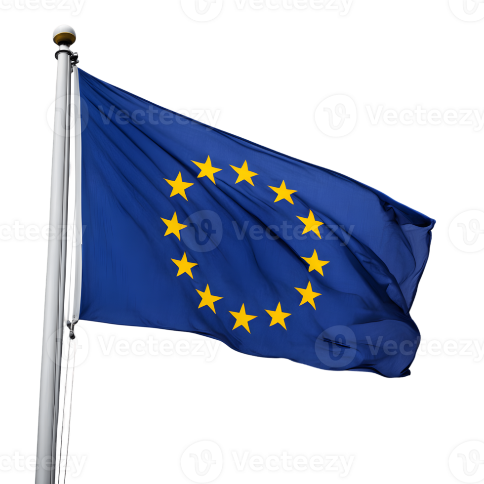 European Union flag isolated on transparent background png