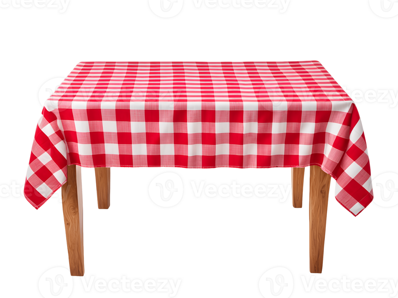 Checkered Tablecloth isolated on transparent background png