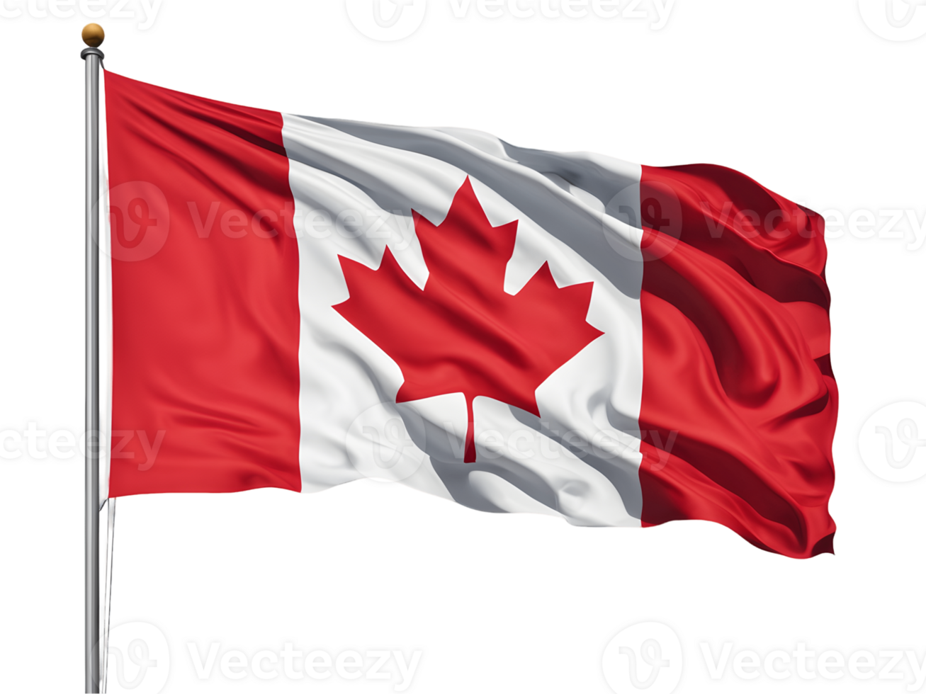 Canada flag isolated on transparent background png