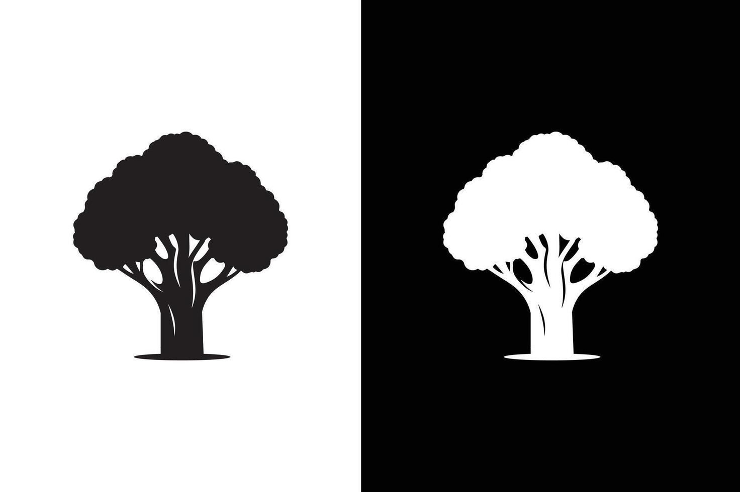 Broccoli Icon silhouette for design. Easily editable. Broccoli Icon illustration vector