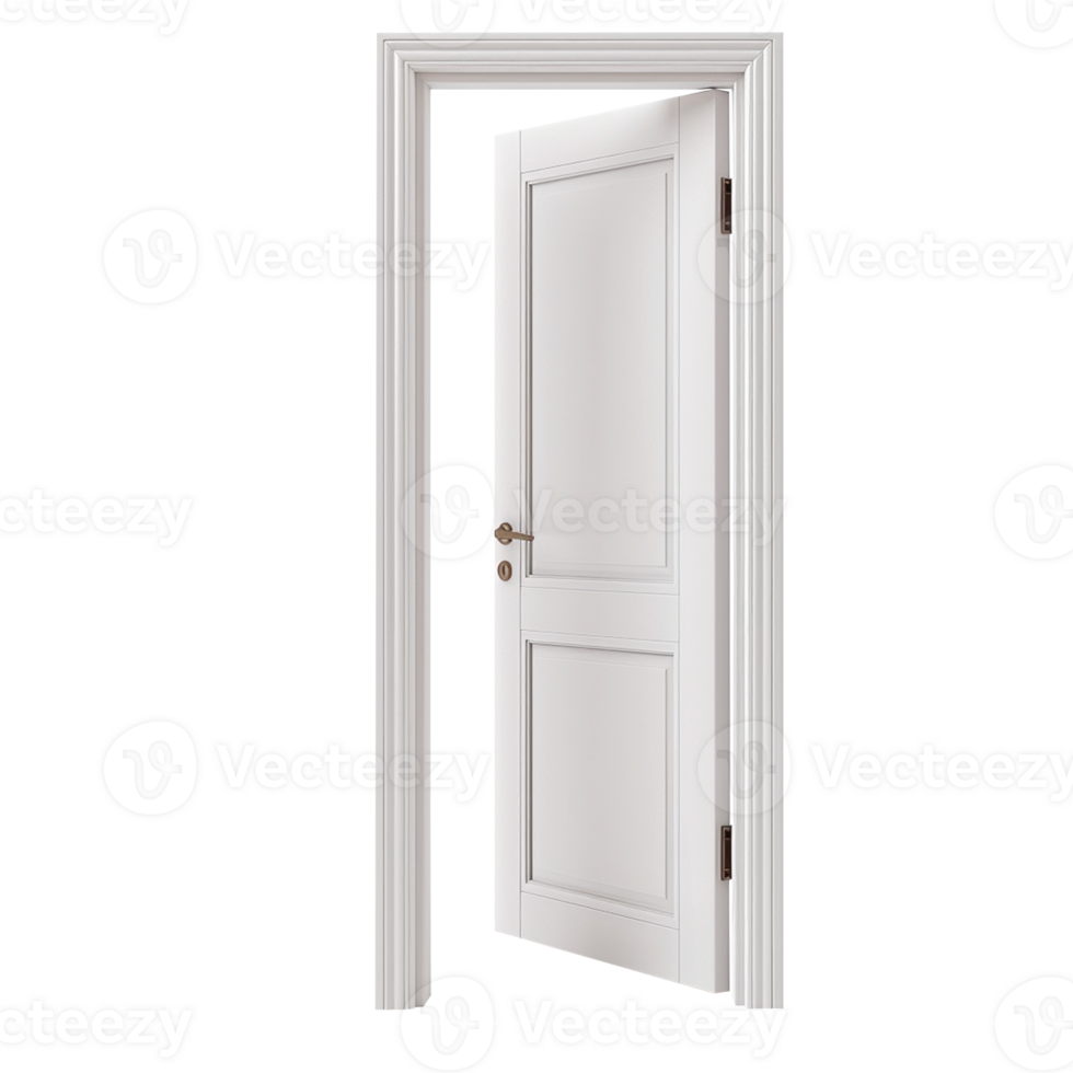 A home door elements for open and close isolated on transparent background png
