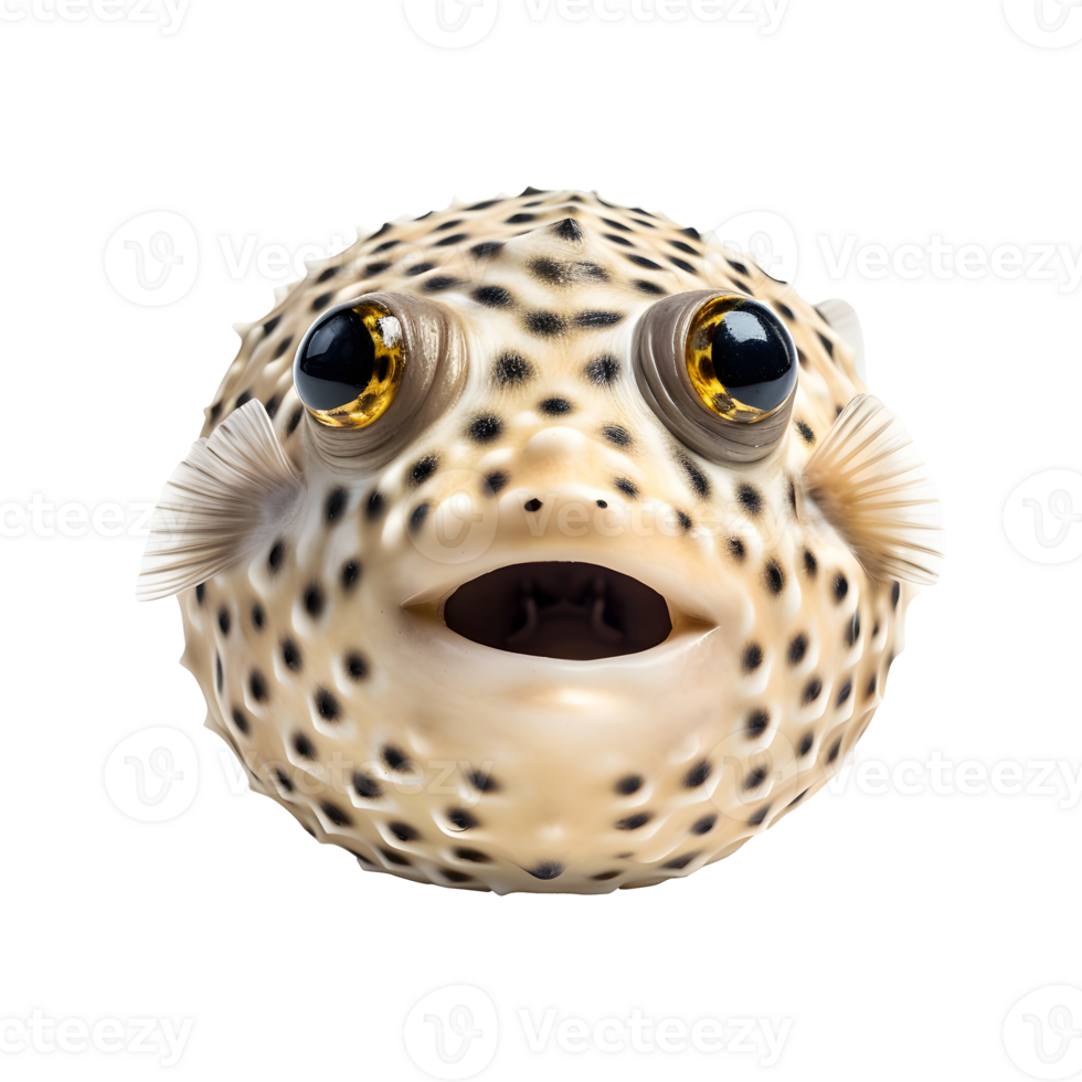 Puffer fish isolated on transparent background png