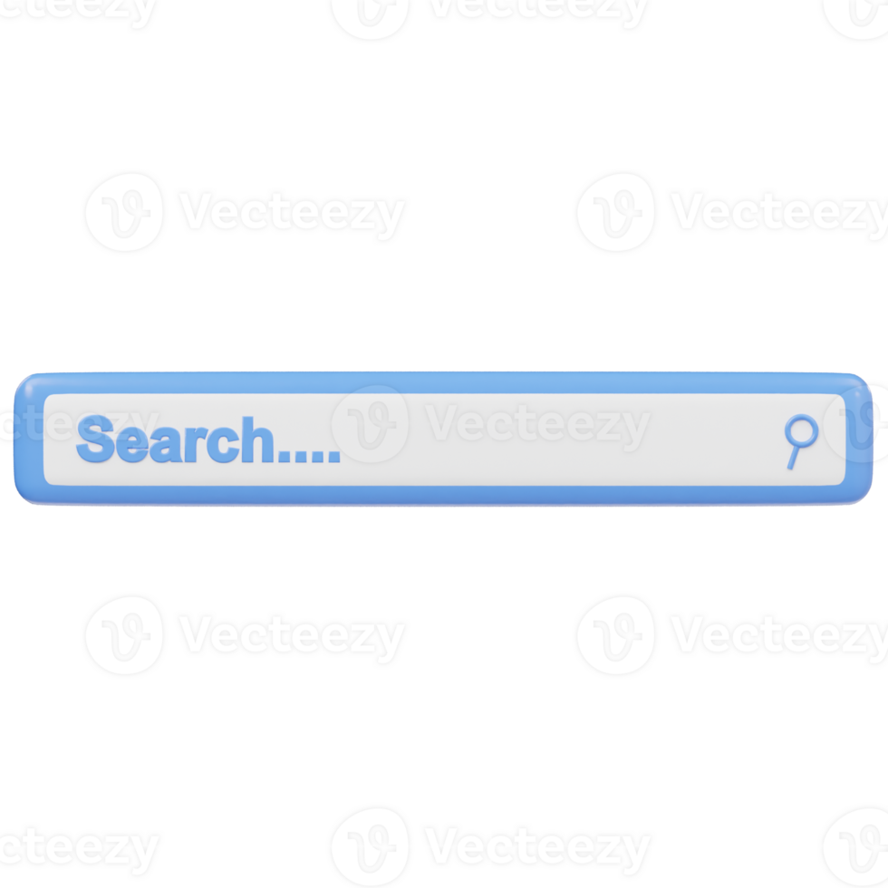 Search icon 3d render illustration png