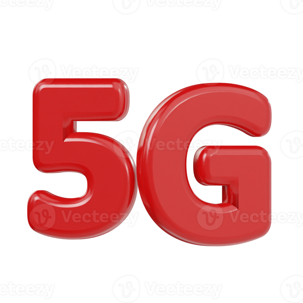 5g icon 3d render illustration png