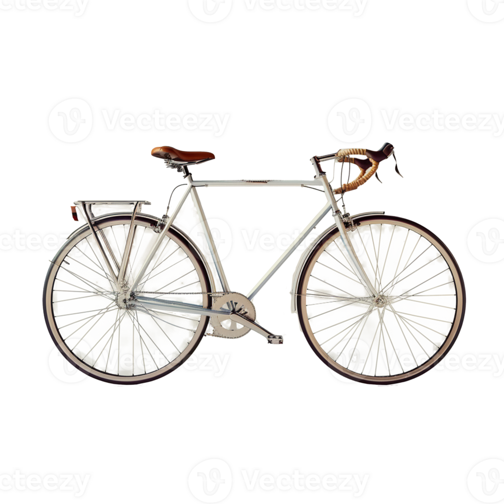 Bicycle isolated on transparent background, Realistic cycle ai iamge png