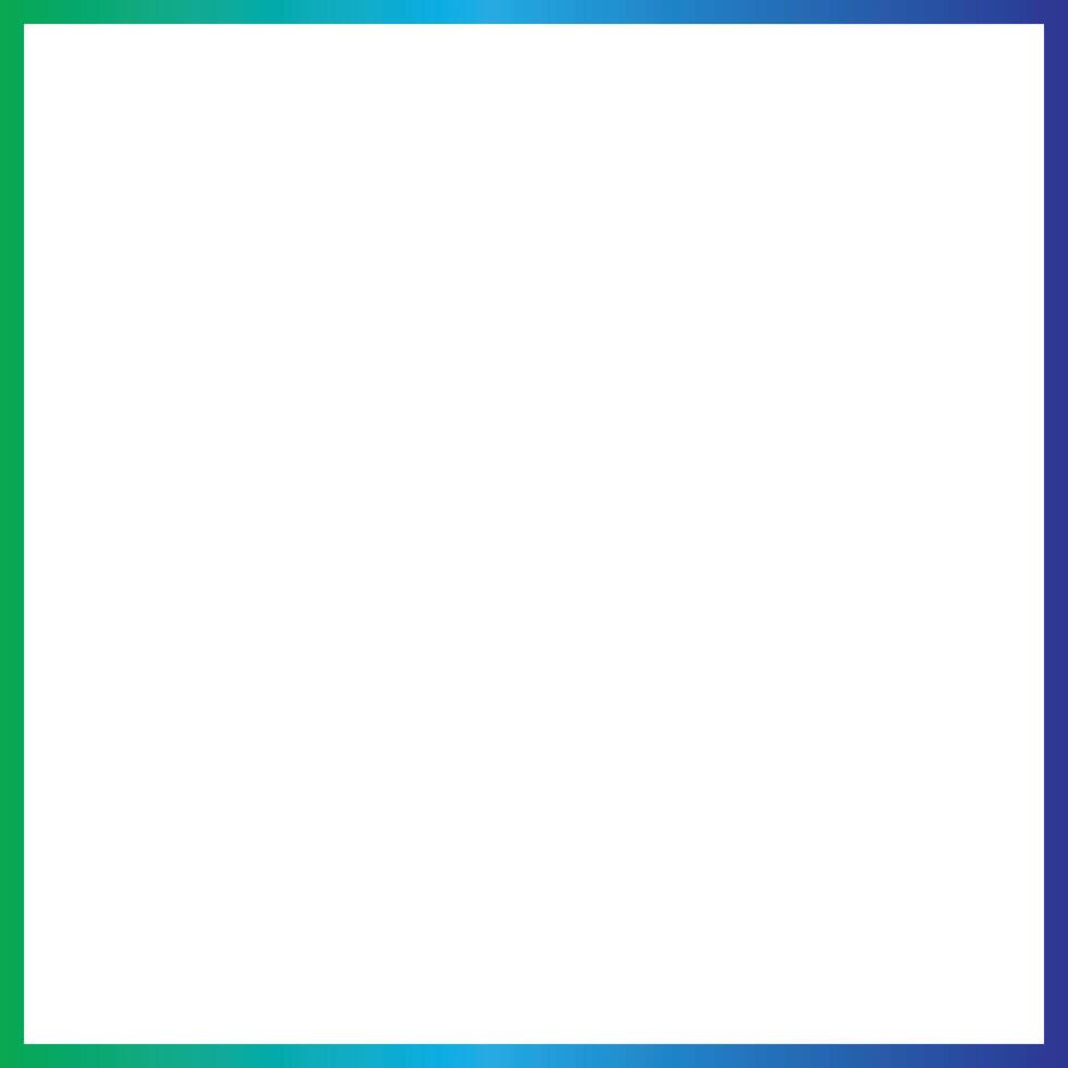 Green, Sky Blue and Blue colors Frame 1 into 1 Ratio Size - 1x1 ratio vector