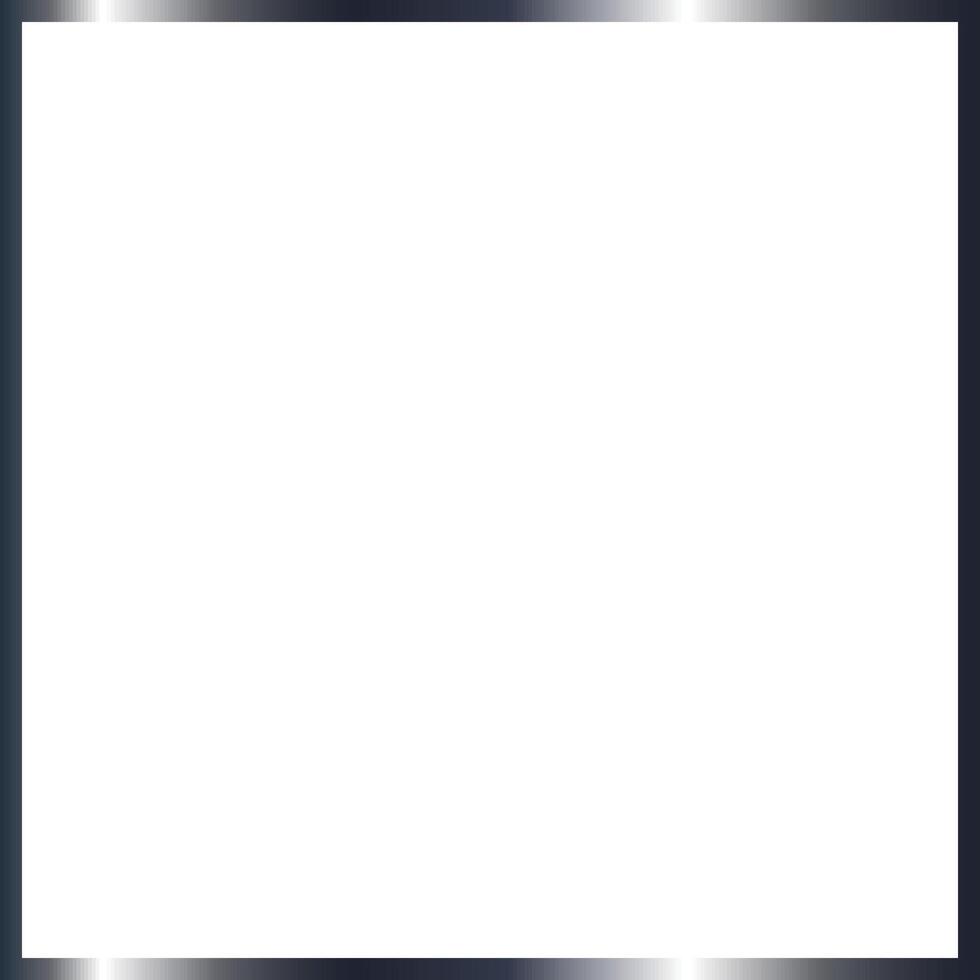 Square Silver Frame 1 into 1 Ratio Size - 1x1 ratio vector