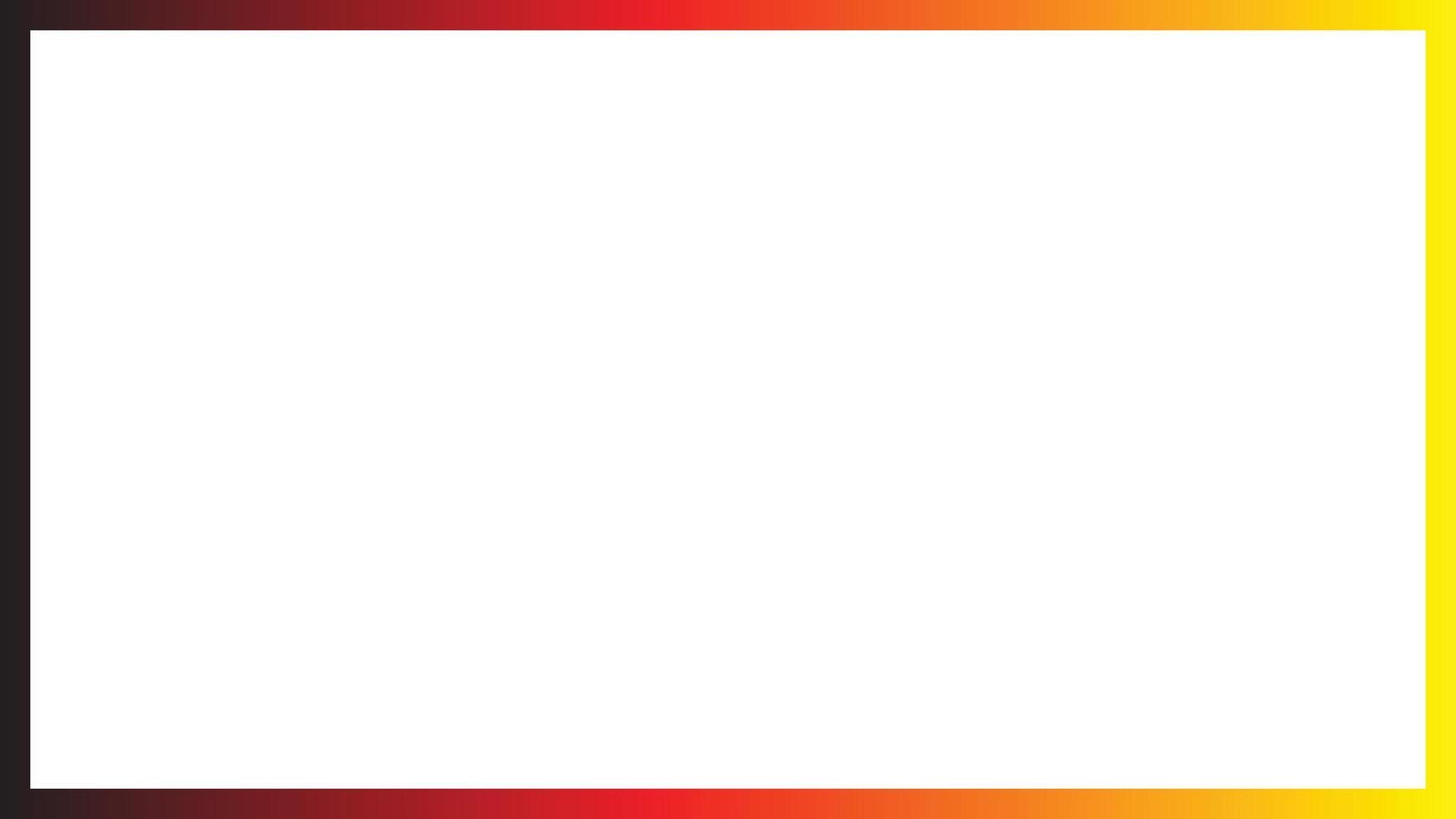 Black, Red and Yellow colors Frame 16 into 9 Ratio - 16x9 ratio vector