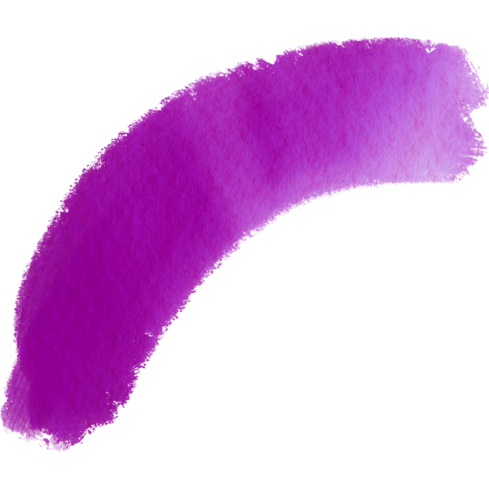 Textured Magenta brush stroke in a grungy watercolor style blending edges seamlessly png