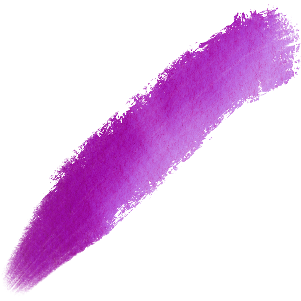 Magenta watercolor brush stroke with grungy textures and faded irregular edges png