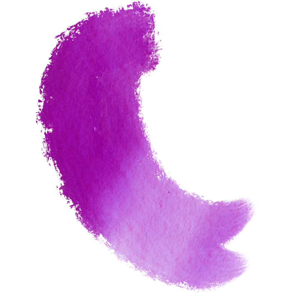 Gentle Magenta brush stroke in watercolor style with a touch of grunge texture png