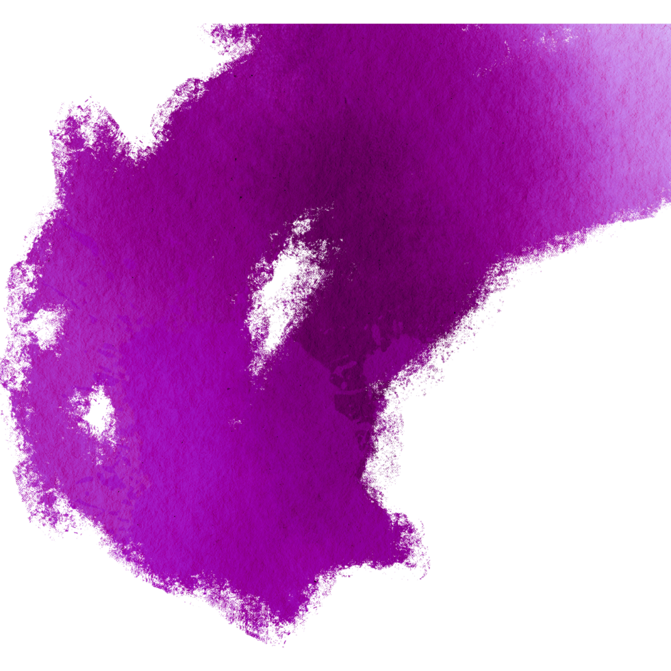 A striking Magenta watercolor stroke with rugged edges and smooth blending png