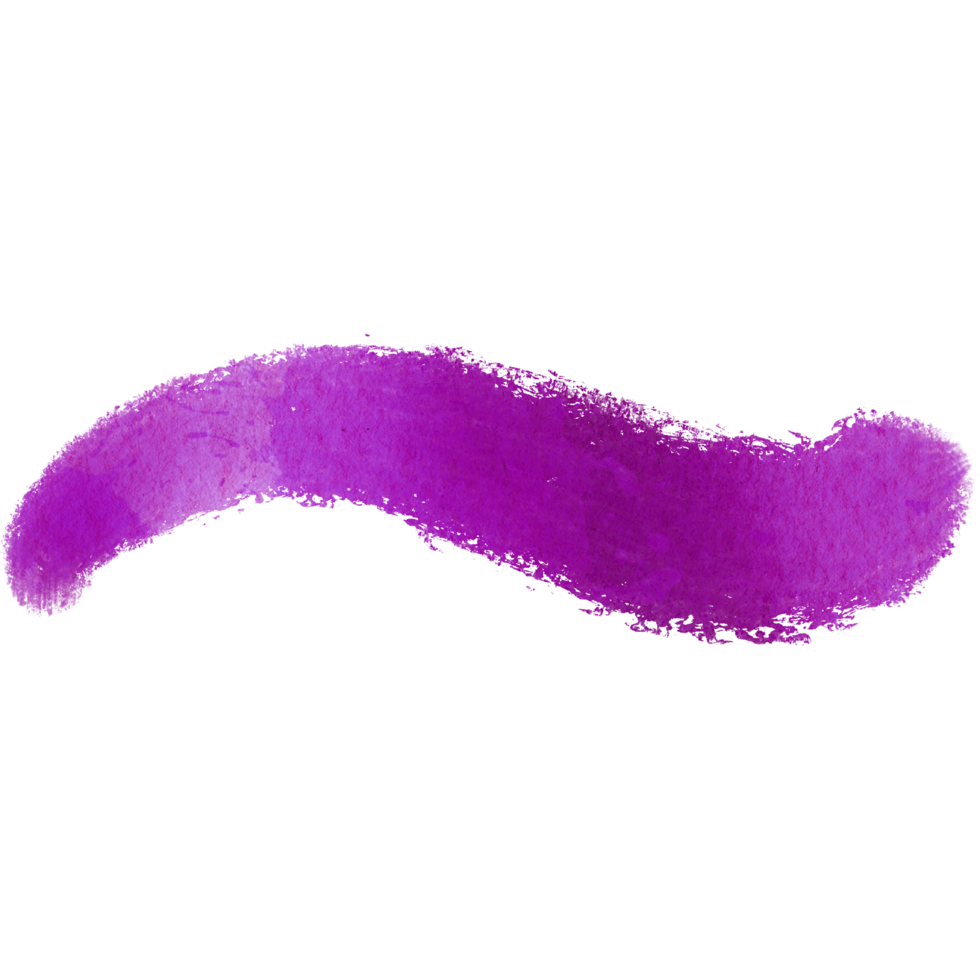 Magenta brush stroke with rough grunge textures and smooth watercolor blending png