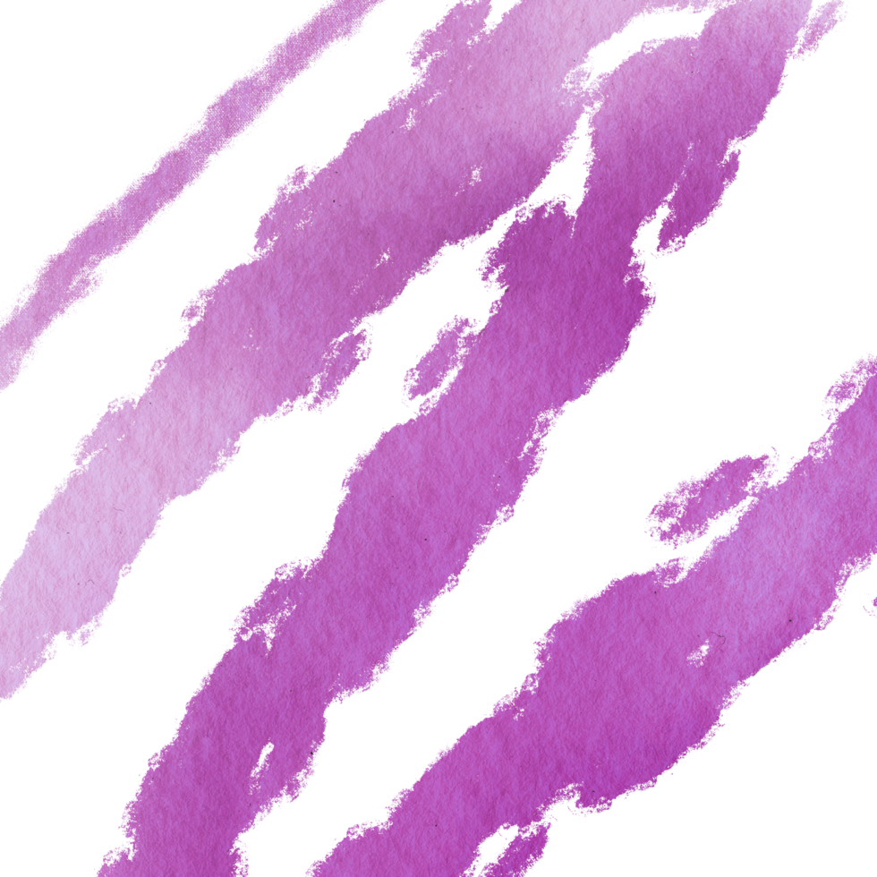 Rough Magenta watercolor strokes blending into hand drawn grunge edges png