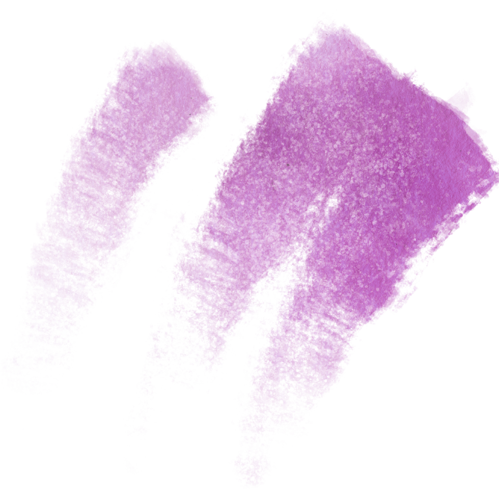 Magenta watercolor strokes with textured hand drawn grunge finishes png