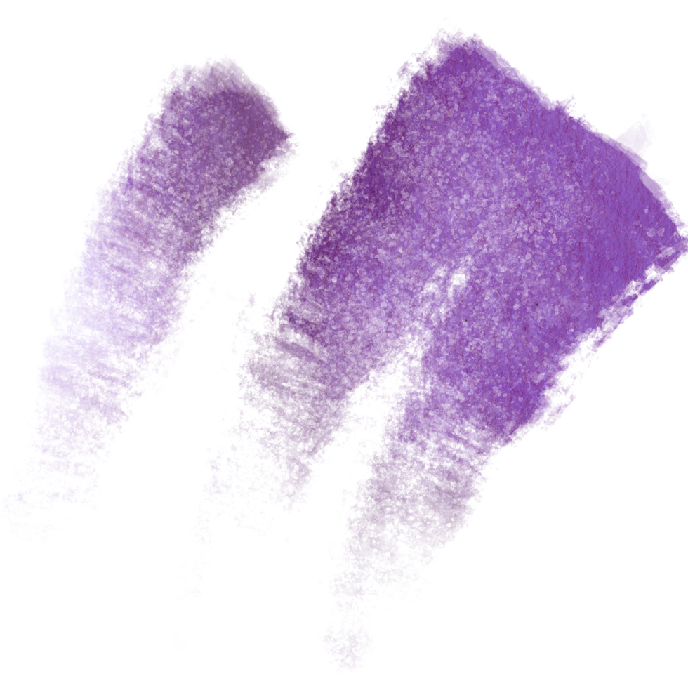 Hand drawn Magenta watercolor strokes merging into textured rough grunge inspired marks png