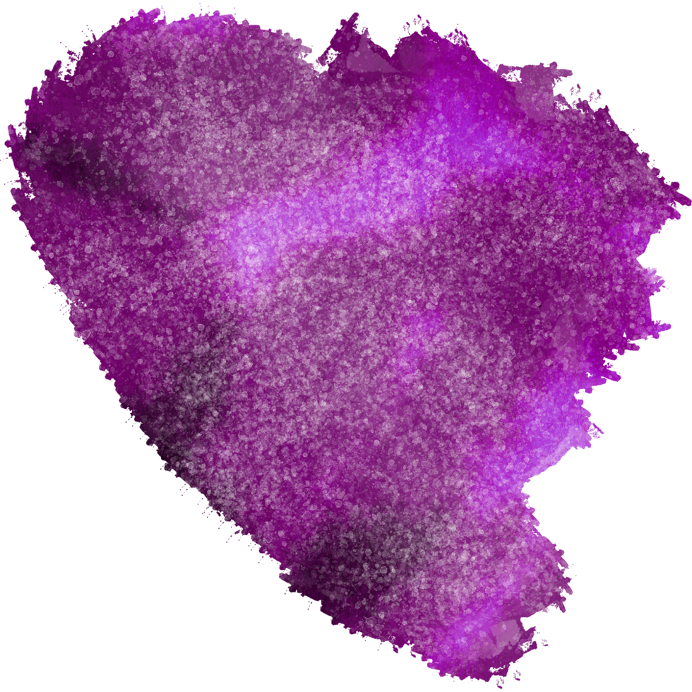 Grungy hand drawn stroke in shades of Magenta watercolor png