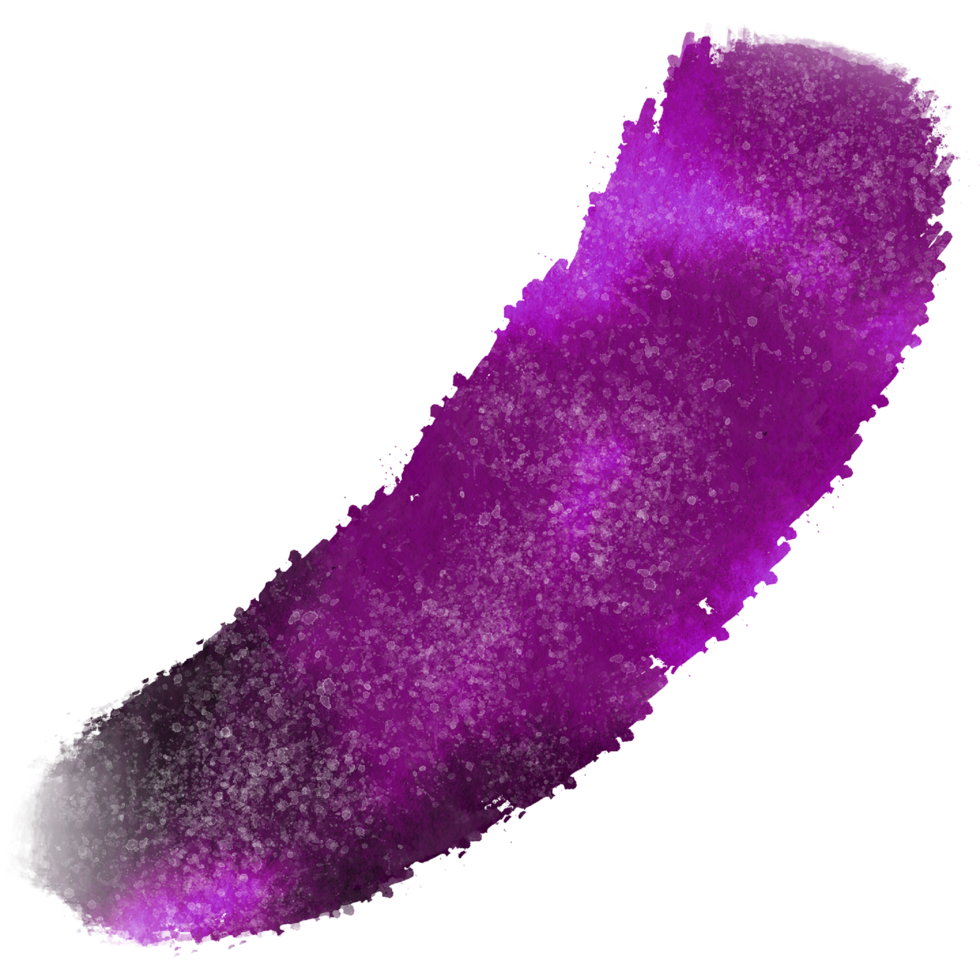 A rugged stroke in Magenta watercolor with rough grunge textures png