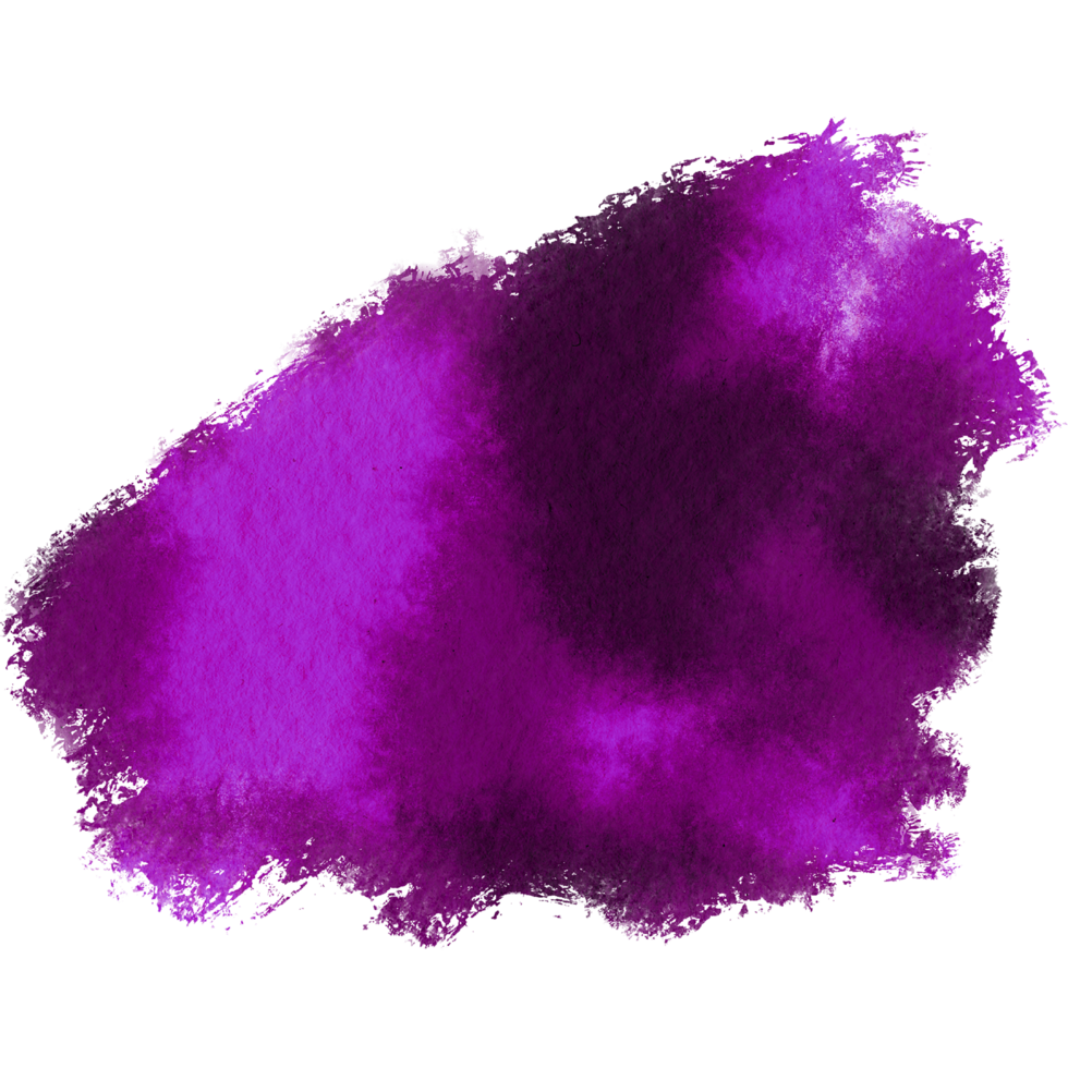 A Magenta brush stroke with rough grunge textures and fluid watercolor blending png