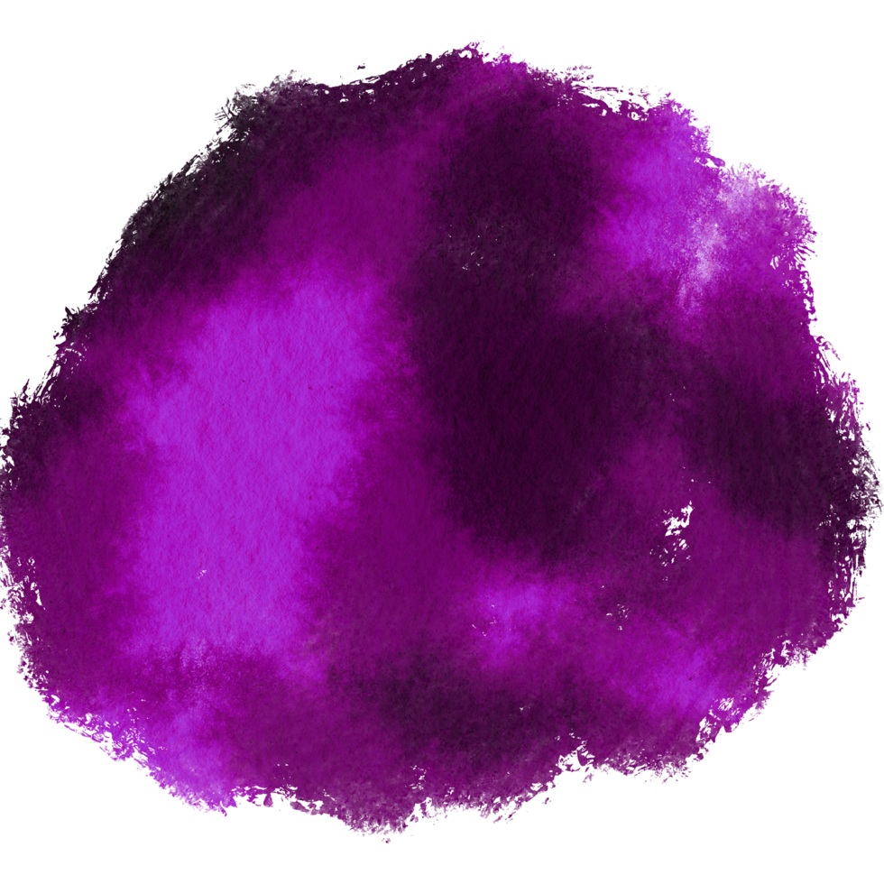 A Magenta brush stroke with rough edges and fluid watercolor tones png