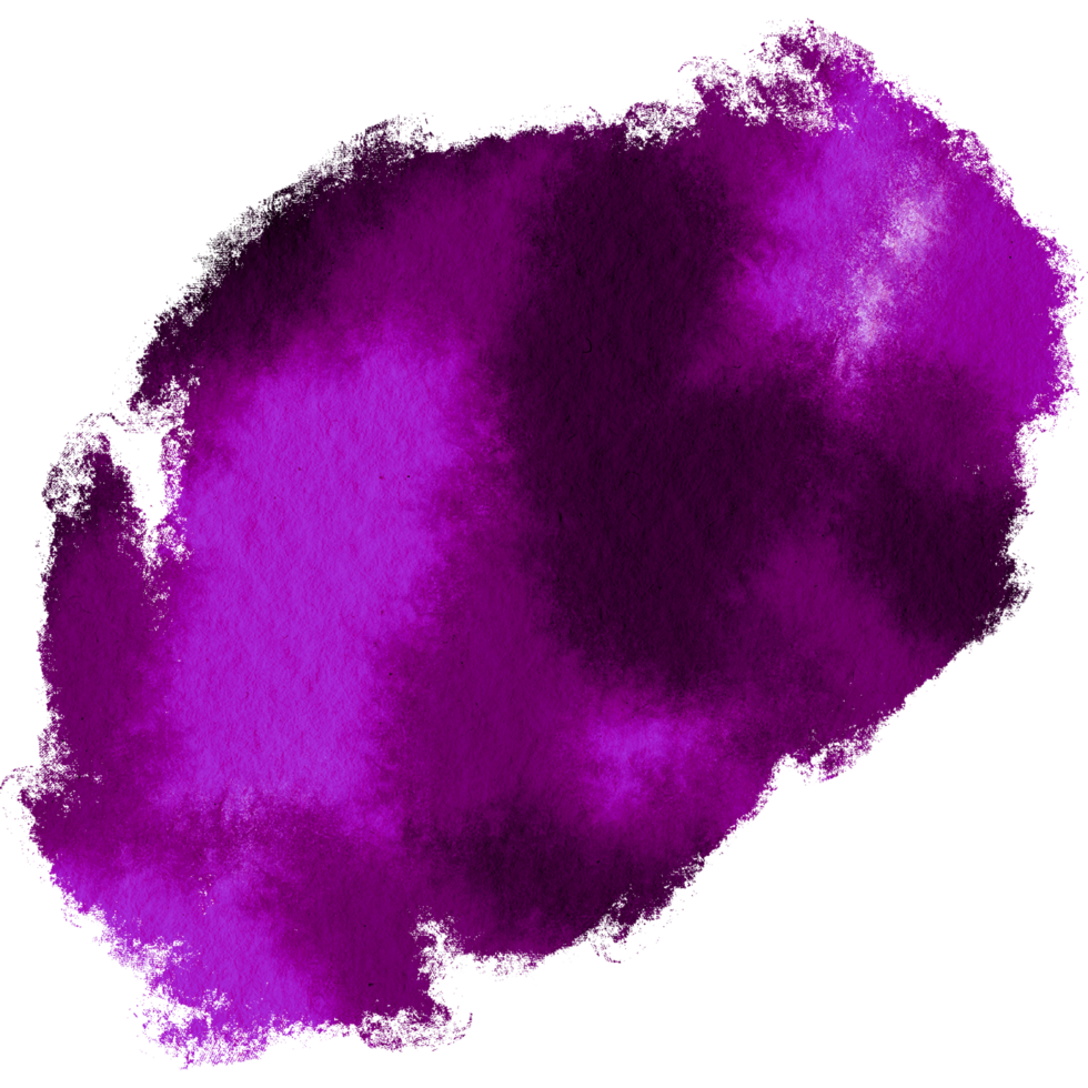 Magenta brush stroke with grunge textures and soft watercolor blending png