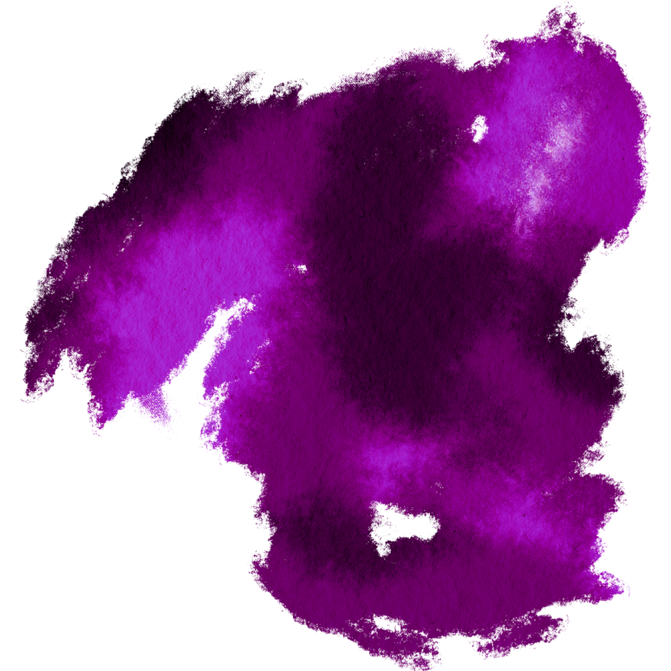 A rugged Magenta stroke with distressed textures and a soft watercolor fade png