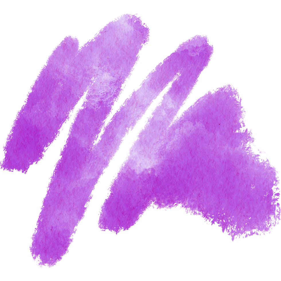 A rugged Magenta brush stroke with rough edges and seamless watercolor blending png