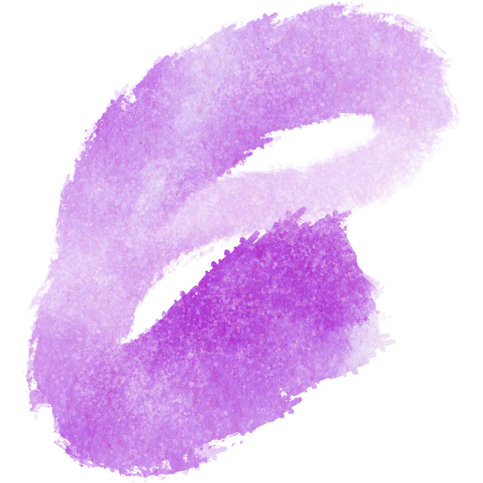A rough edged Magenta stroke merging distressed grunge details with soft watercolor blending png