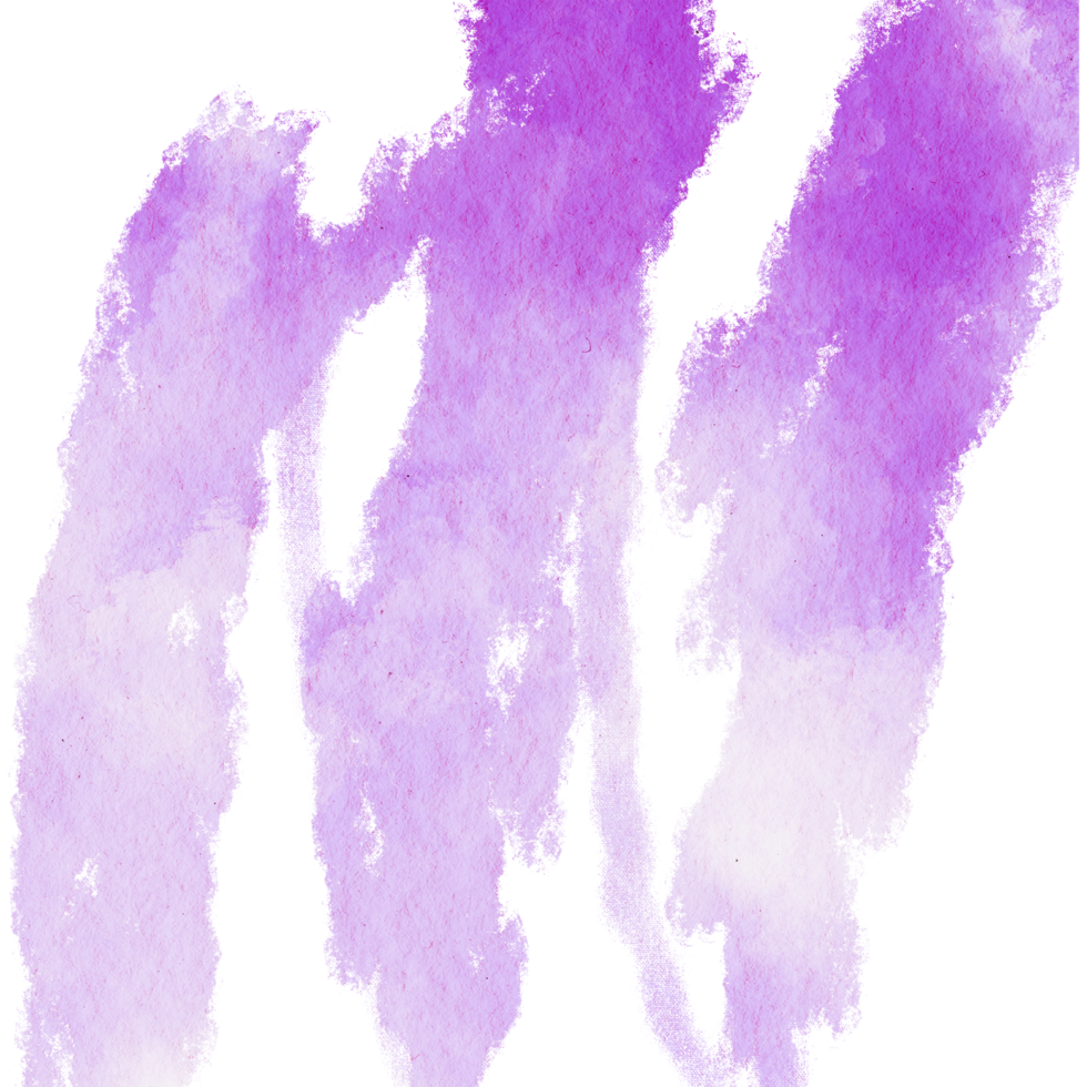 A rough edged Magenta stroke merging distressed textures with smooth watercolor fades png