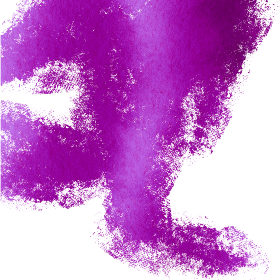 A Magenta stroke where rough grunge elements blend into delicate watercolor washes png