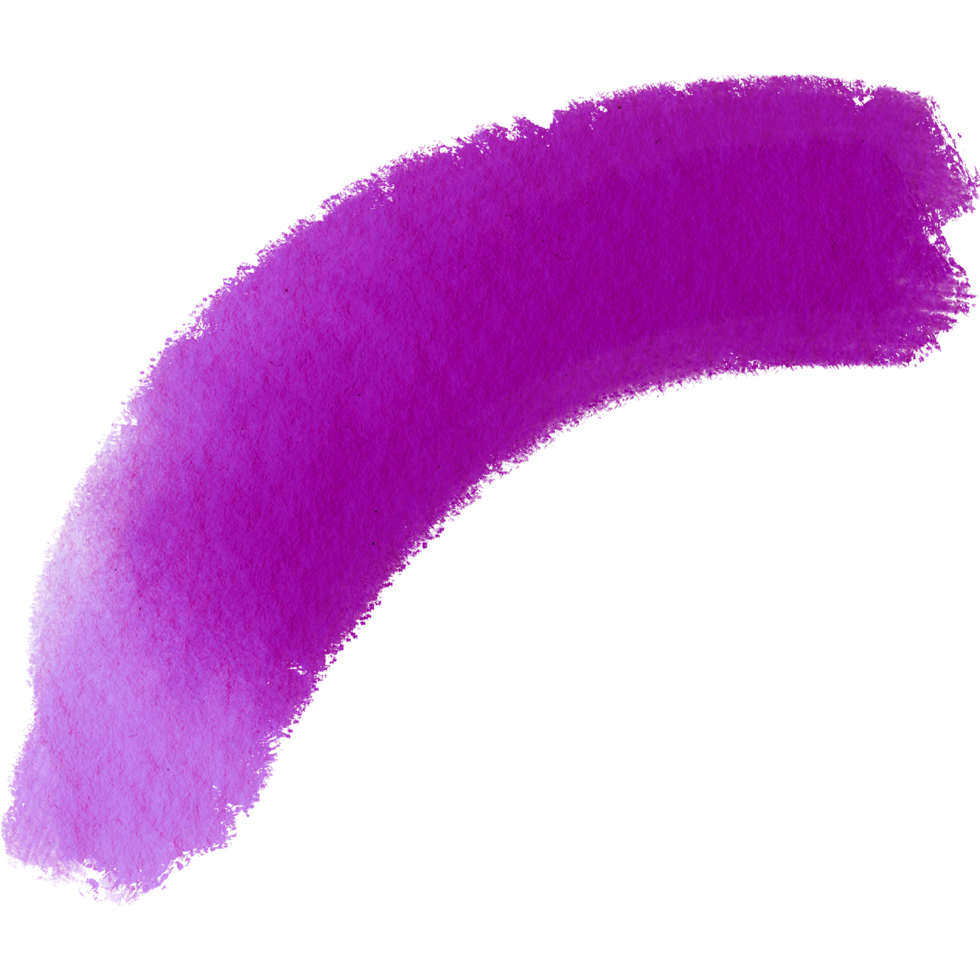 Magenta brush stroke with gritty texture blending into delicate watercolor hues png