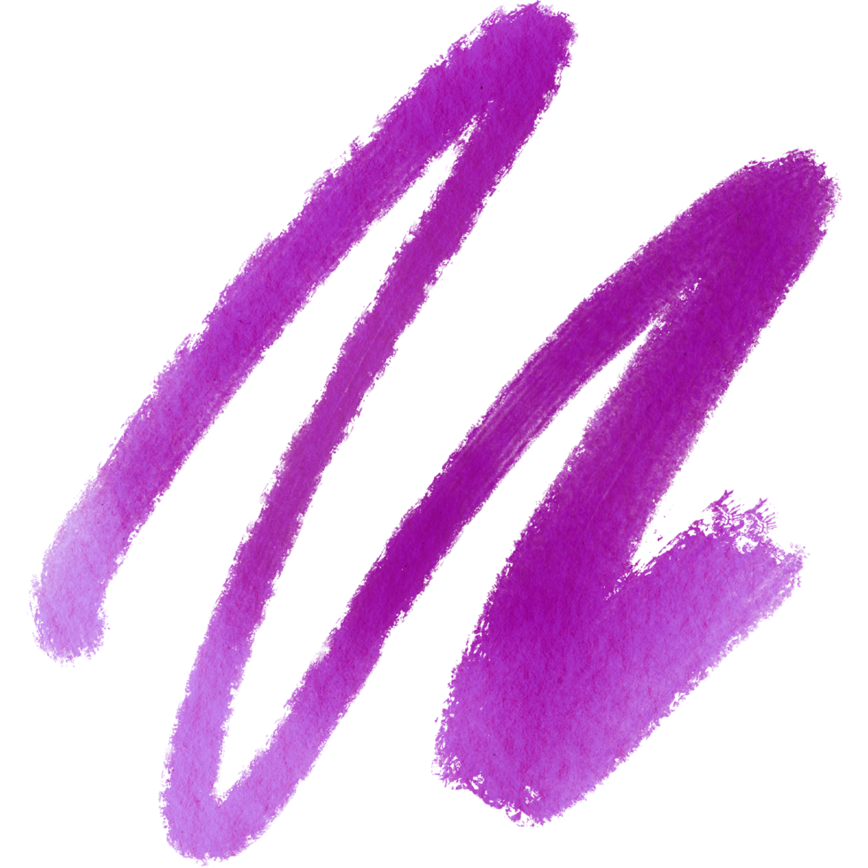 Magenta brush stroke with gritty texture transitioning into smooth watercolor shades png