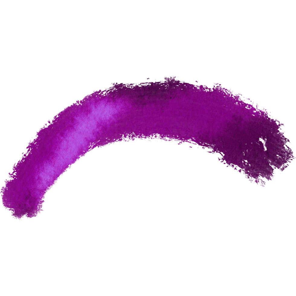 Magenta stroke merging rough textures into soft flowing watercolor gradients png