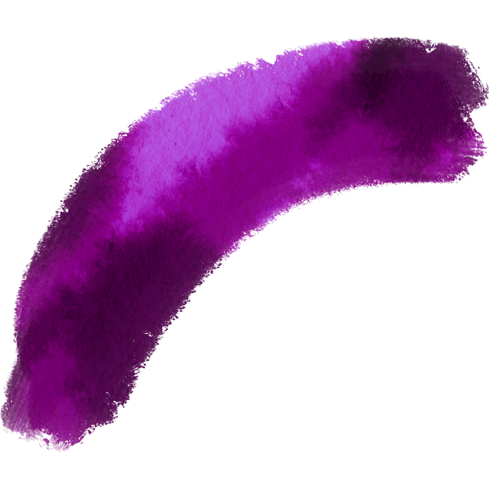 Magenta brush stroke with rugged textures merging into gentle watercolor washes png