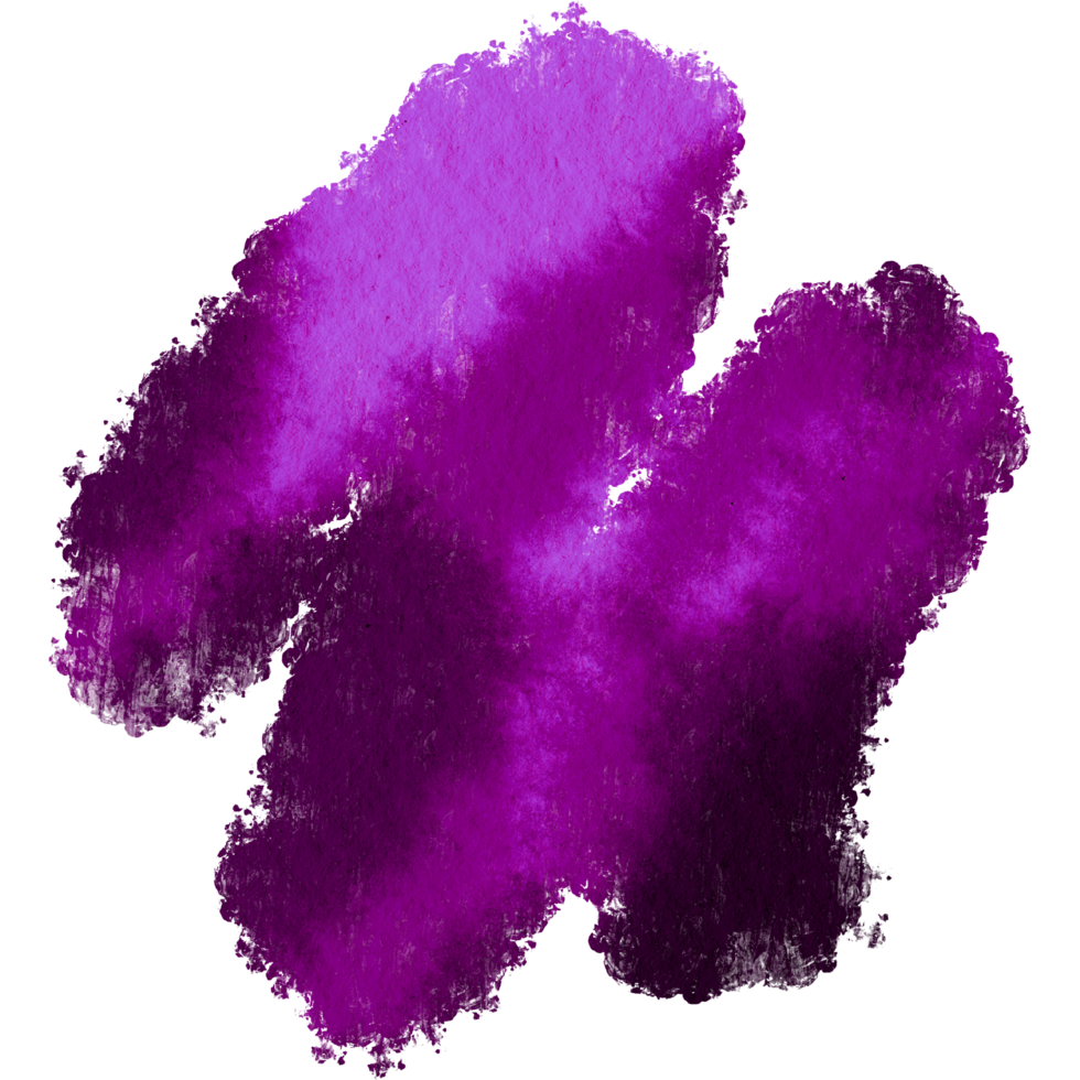 Magenta brush stroke transitioning from rough to soft watercolor washes png
