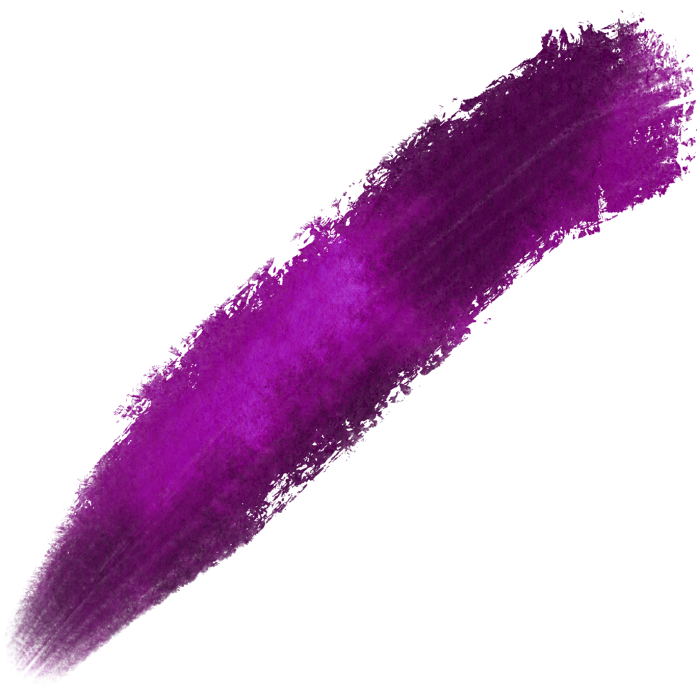 Magenta brush stroke evolving from rough textures into delicate watercolor washes png