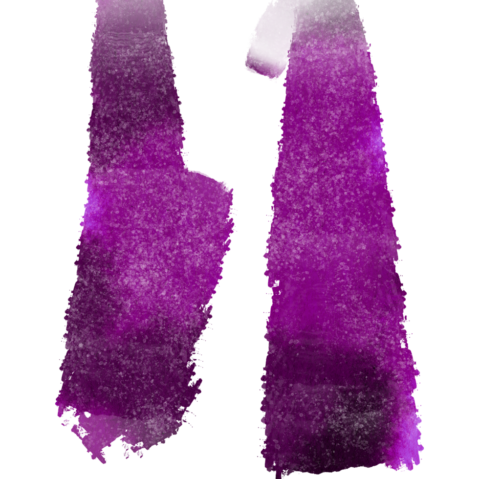 A textured Magenta stroke softening into fluid watercolor hues png