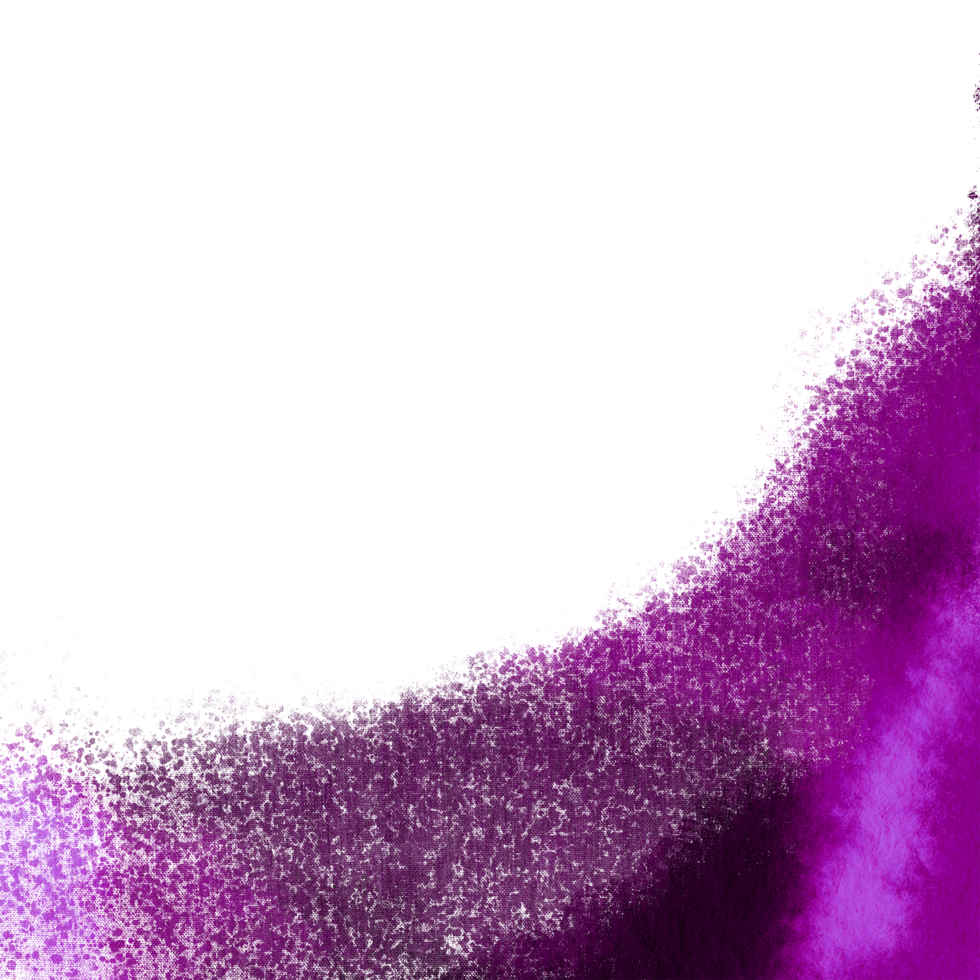 Magenta brush stroke transitioning from gritty to smooth watercolor washes png