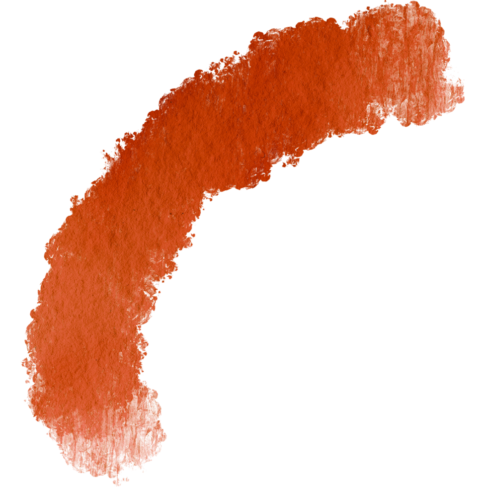 A flowing Orange brush stroke with faded grunge textures and a watercolor wash png