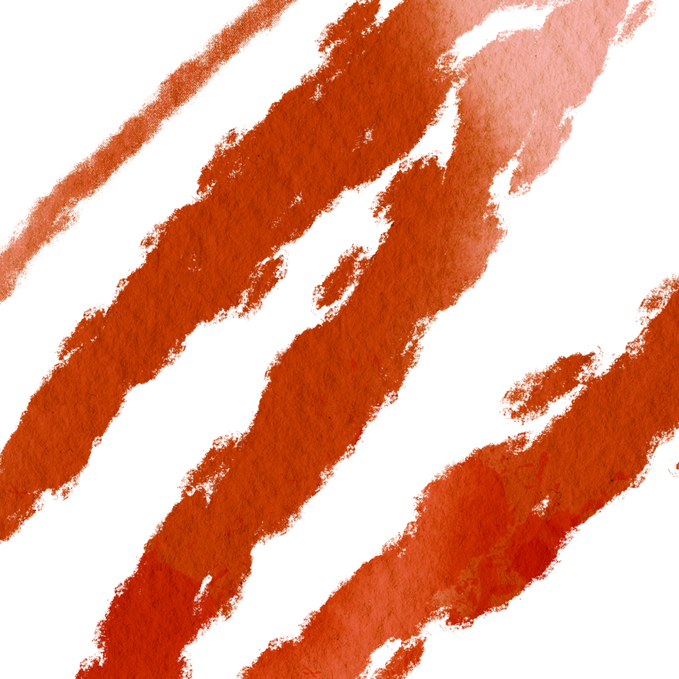 A flowing Orange brush stroke with rough grunge edges and a soft watercolor finish png