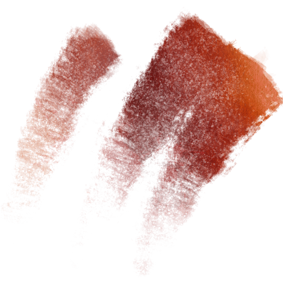 A faded Orange brush stroke with raw edges and subtle grunge textures png