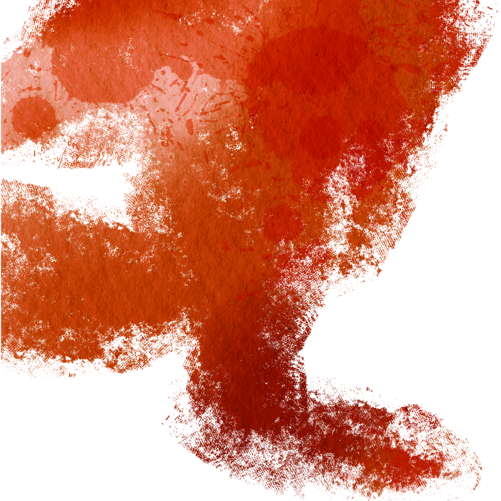 Soft Orange brush stroke with rugged grunge textures and smooth blending png