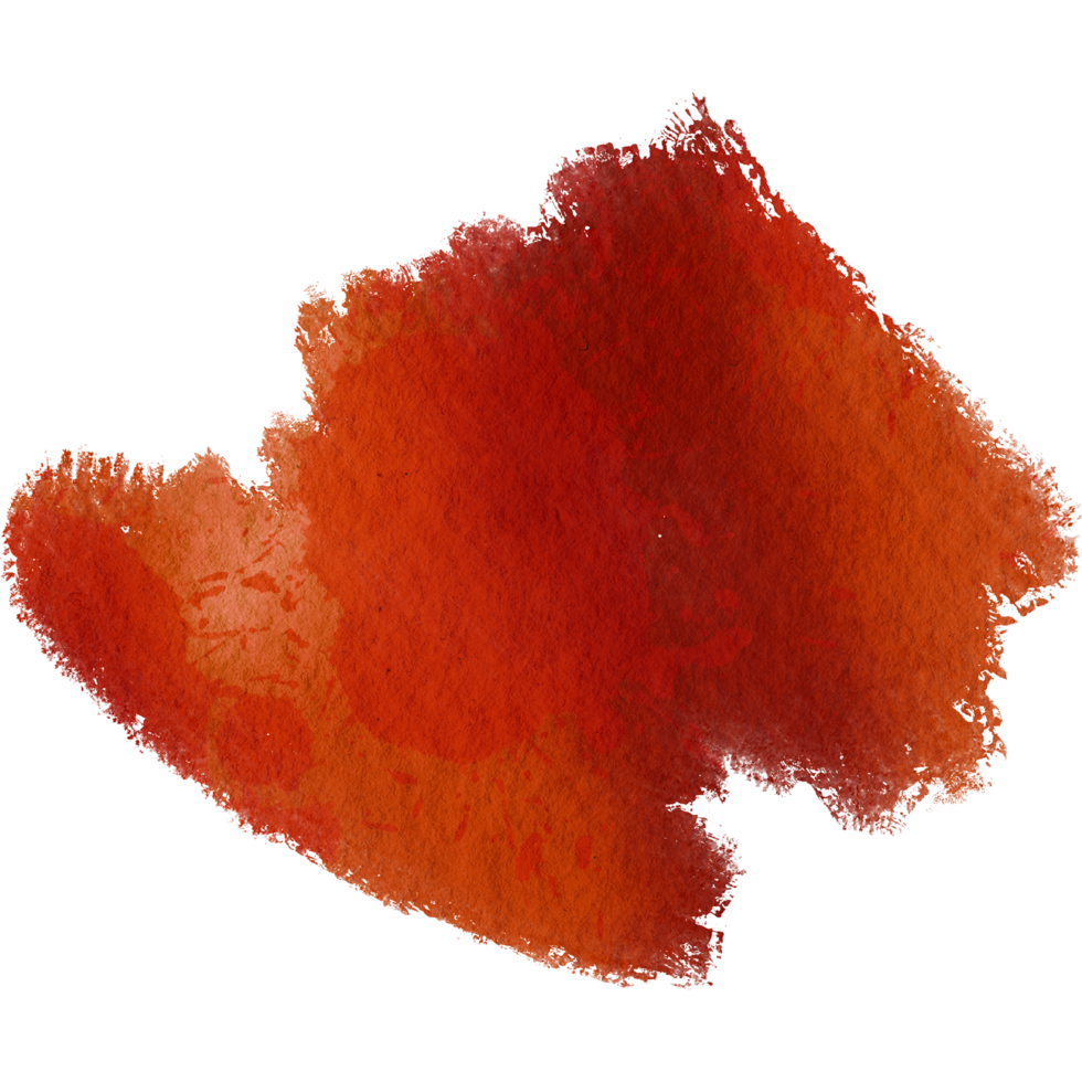 A soft Orange stroke with smooth blending and rugged grunge textures png