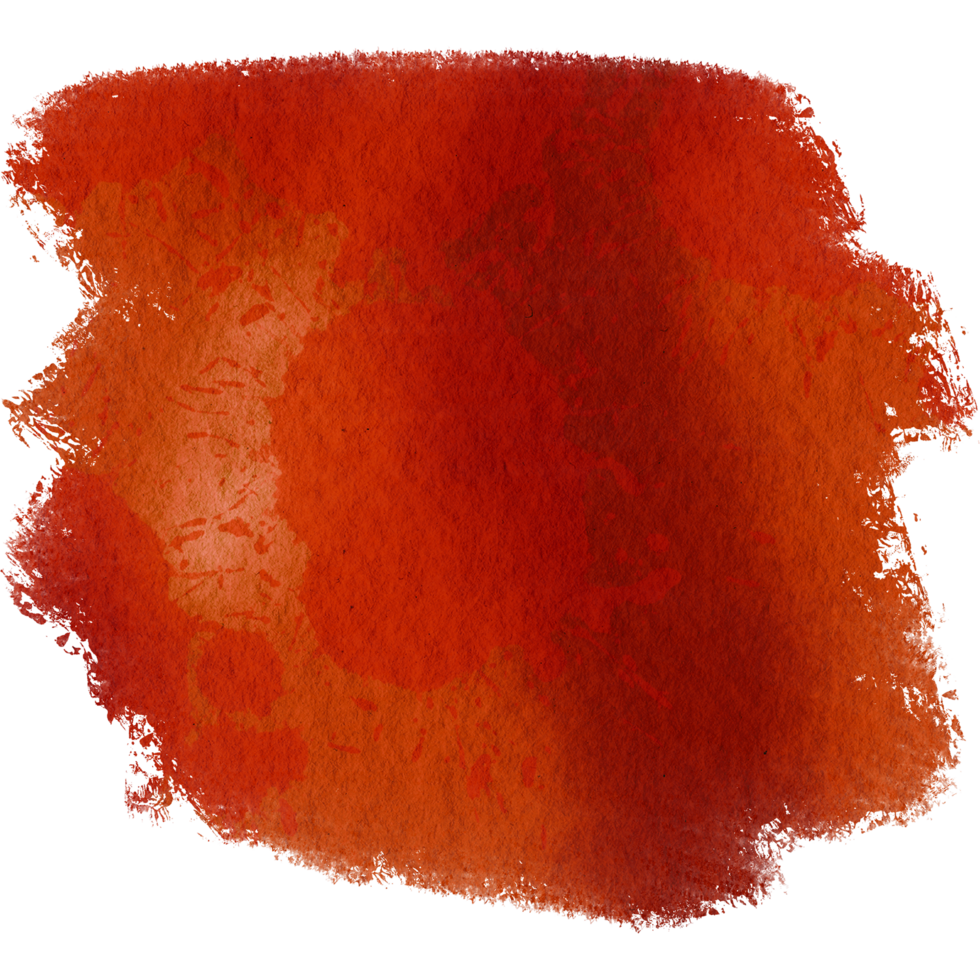 Smooth Orange brush stroke with rugged grunge textures and soft blending png