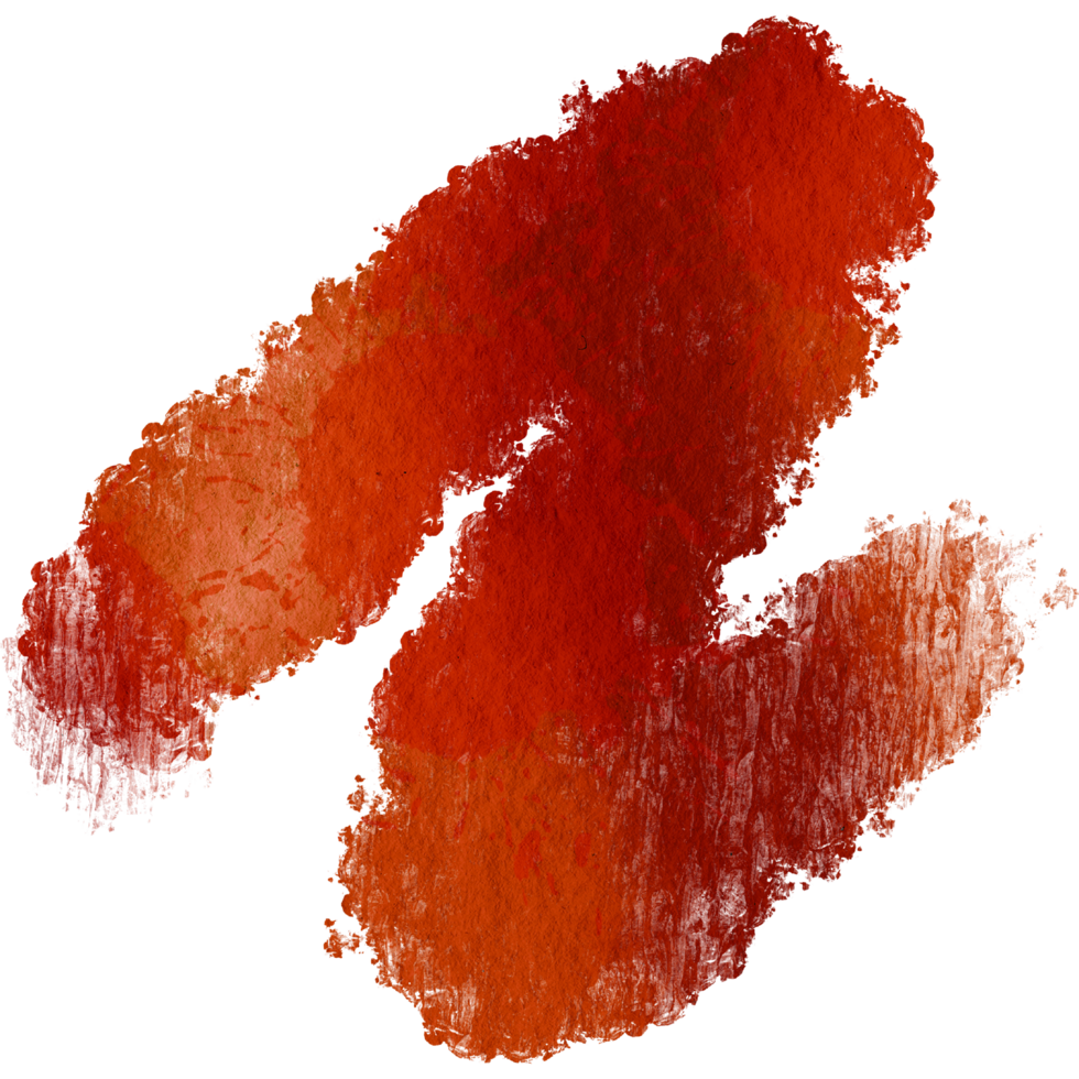 A rugged Orange stroke with soft blending and grunge edges png