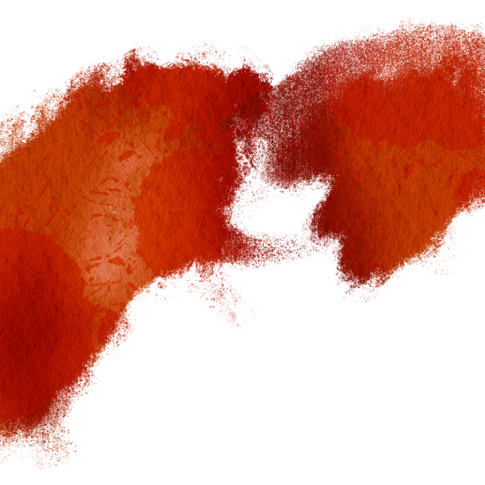 Orange brush stroke with rugged textures and soft blending png