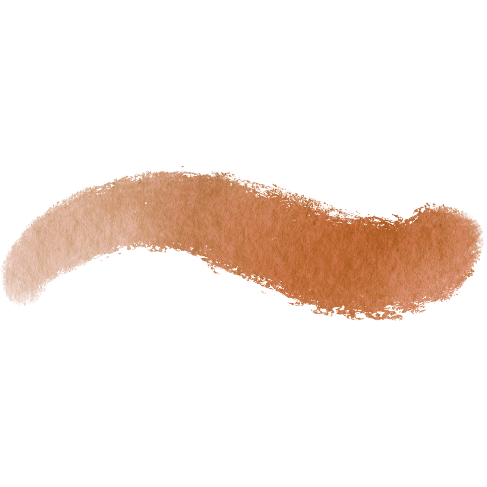 A soft Orange watercolor to brush stroke with rugged hand drawn grunge marks png