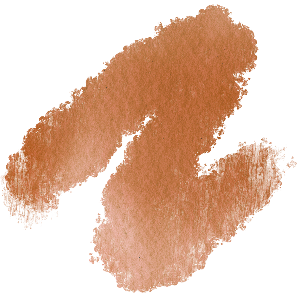 Soft Orange watercolor to strokes merging into rough textured grunge marks png